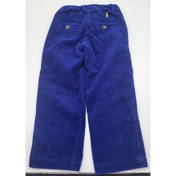 POLO Ralph Lauren Boys 3T Blue Corduroy Pants Holiday School Pic Church Preppy - Picture 3 of 11